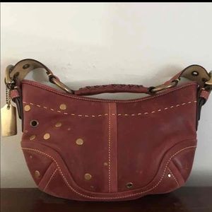 Coach Small Leather Hobo Handbag